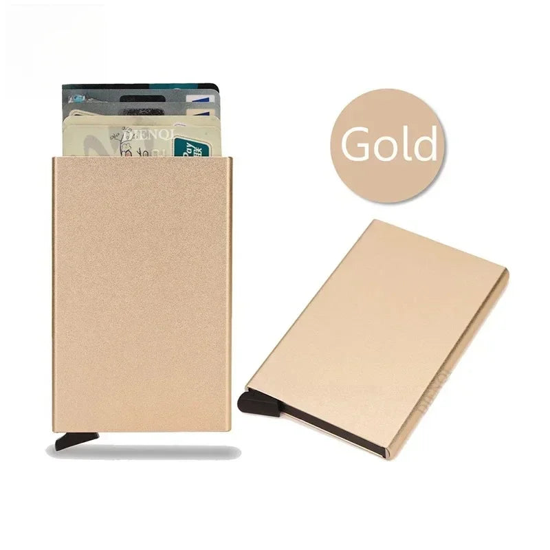 Slim Metal RFID Wallet | Minimalist Card Holder for Men and Women