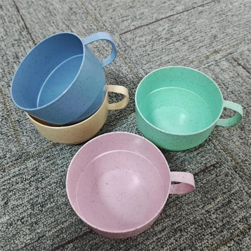 4pcs/set Multi-functional Minimalist Coffee Drink Cup | Portable Colorful Large Cup Set