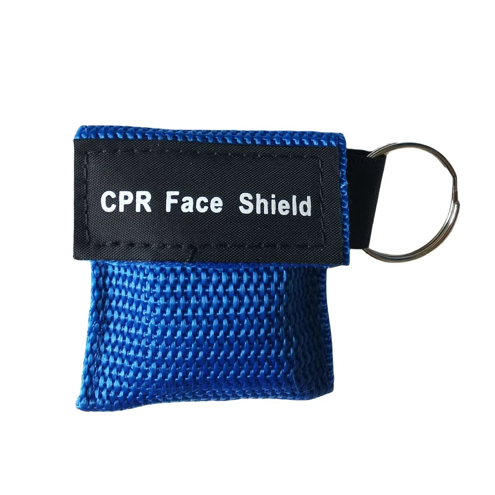 Compact CPR Face Shield Keychain | Portable Emergency Resuscitator Mask