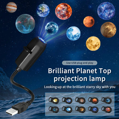 5V USB Projection Lamp with Interchangeable Theme Strips | Indoor Ceiling Decor