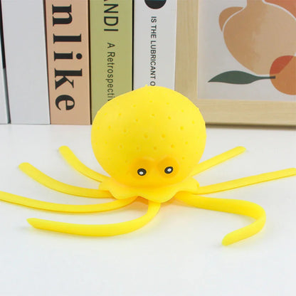 Octopus Water Absorbing Sponge Toy | Squeeze Stress Relief Bath Toy