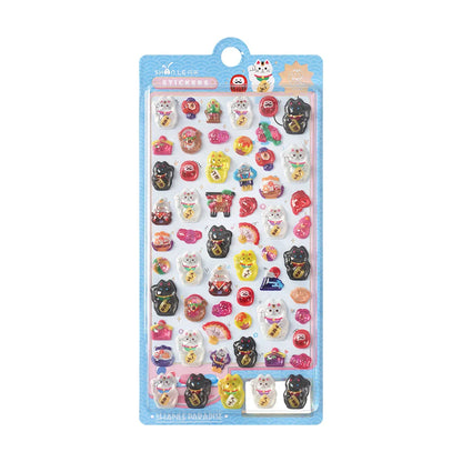 3D Food Stamping Seal Sticker | Japanese Anime Decorative Craft Stickers for Kids