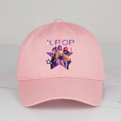 K-POP Cartoon Girl Group Baseball Cap | Unisex Retro Adjustable Dad Hat