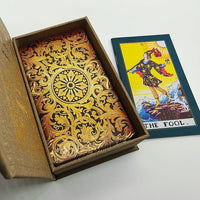 New Arrival Gorgeous Plastic Card Game Vintatge 3D Tarot Luxe Waterproof Glazed Divination Cards With Glitter effect