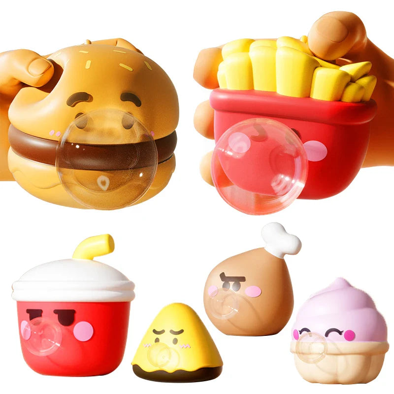 Série Aliments Mignons Jouets Squishy Cracheurs de Bulles | Fidget Sensoriel Anti-Stress pour Adultes et Enfants