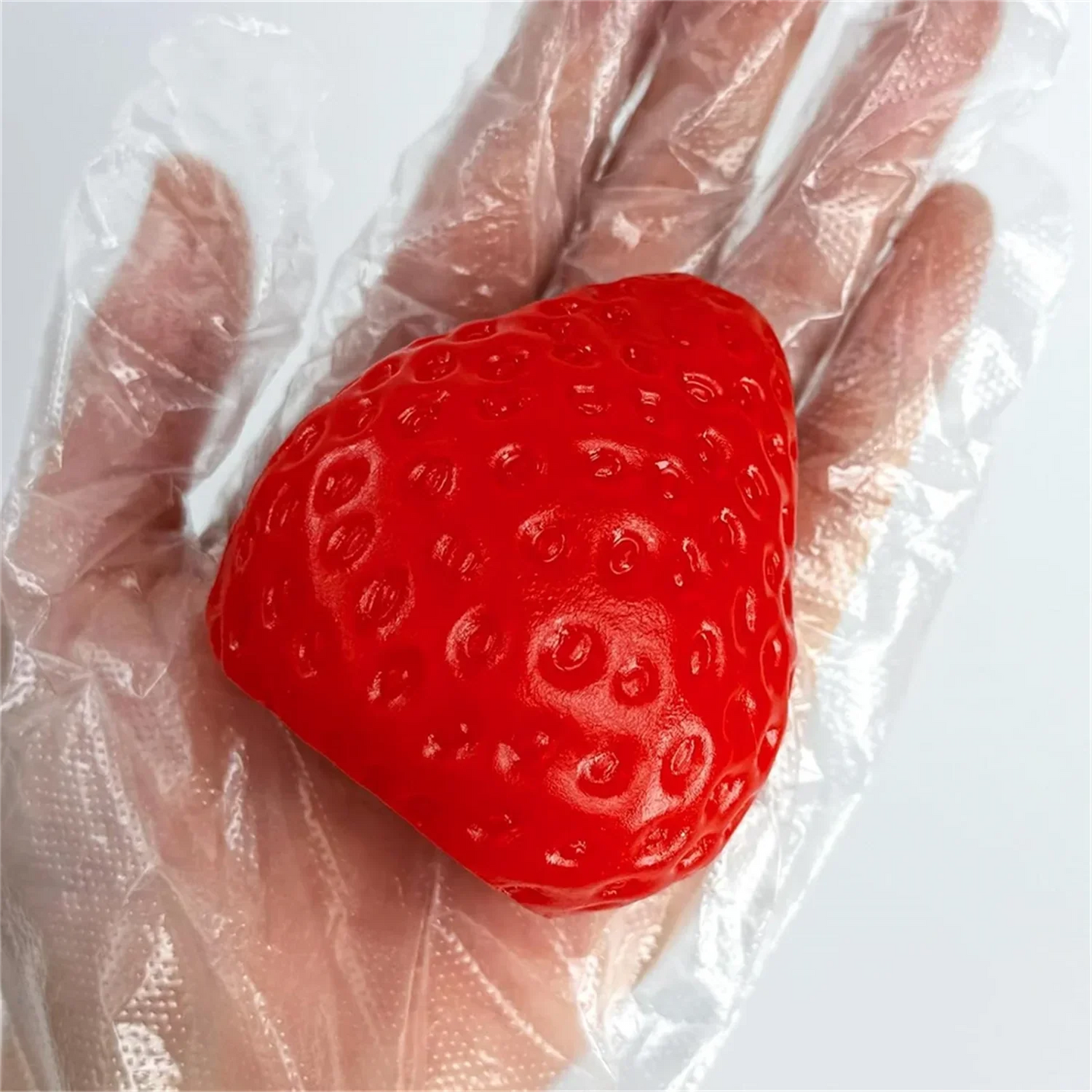 Strawberry Squishy Stress Toy – Soft TPR Squeeze Fidget