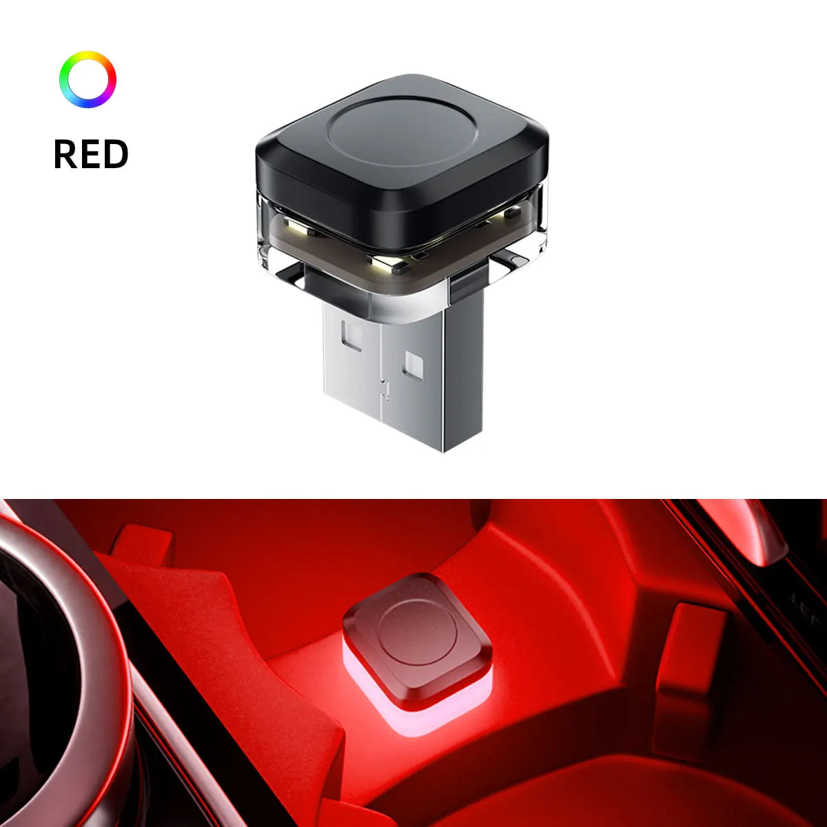 Mini USB LED Car Light | Interior Atmosphere and Emergency Lighting