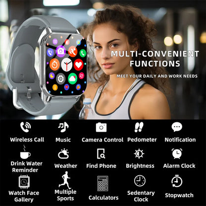 KESHUYOU H6 Plus Smart Watch | 1.85-Inch Bluetooth Calling Fitness Tracker