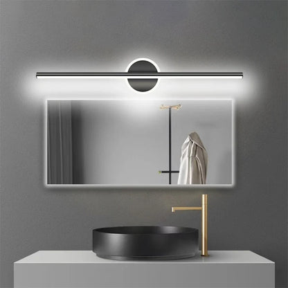 LED Mirror Front Wall Light – 40/60cm Gold Black Indoor Lamp for Bathroom & Bedroom