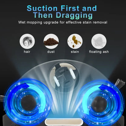 Automatic Sweeping Robot Vacuum – 3-in-1 Mop, Suction & Smart Home Cleaner