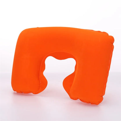 Portable Inflatable Travel Neck Pillow | U-Shape Air Cushion for Airplane