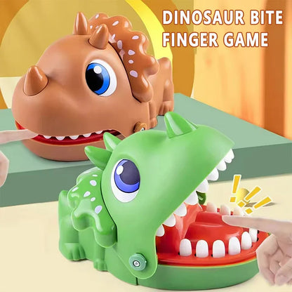 Triceratops Dinosaur Biting Hand Toy | Funny Parent-Child Prank Game