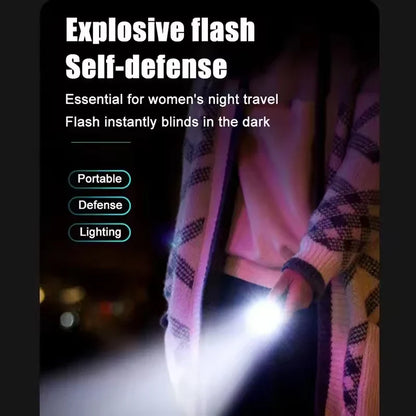 Mini Tactical Torch Super Bright 3 LED Flashlight | Type-C Rechargeable Camping Light