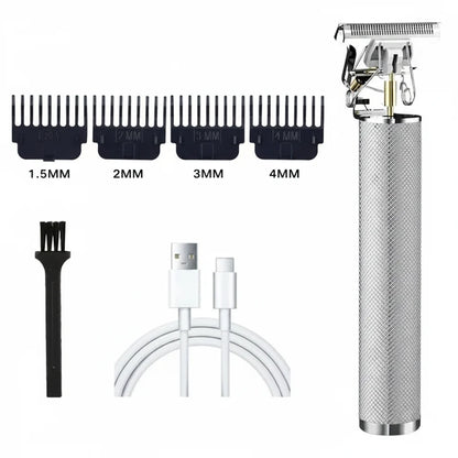 Professional Hair Clipper Beard Trimmer USB Rechargeable Barber Shaver