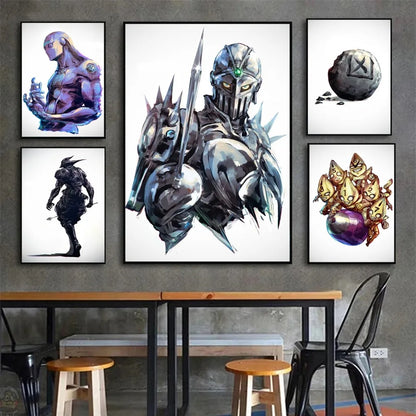J-JoJo Stand Poster Affiches HD Décoration Maison Chambre Bar Café Art Peinture Murale Image