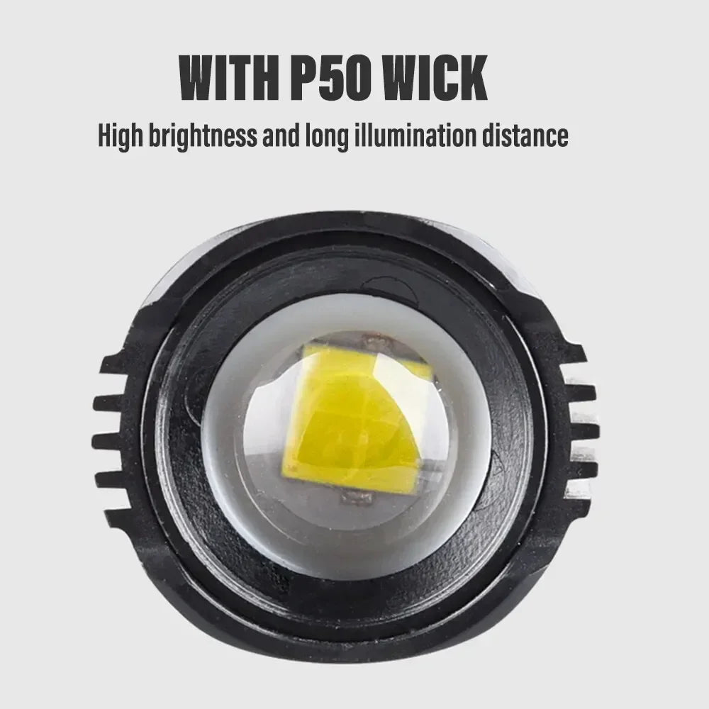 P50 LED Rechargeable Flashlight | 1600 Lumen Zoomable Torch