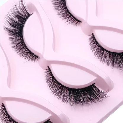5 Pairs Cat Eye Lashes Wispy Fake Lashes | Fluffy Winged Strip Lashes
