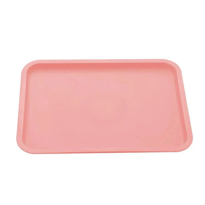 Rectangular Plastic Pallet Tray | Nordic Multi-Color Serving Tray for Food, Bread, Fruit, and Dessert