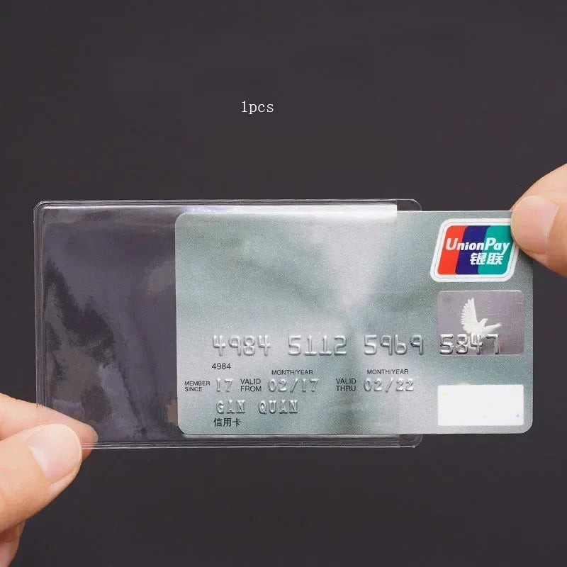 Transparent PVC Card Holder | Waterproof ID Badge Cover