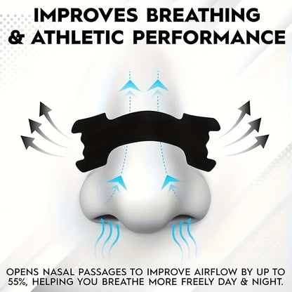 20pcs Sports Nose Strips | Breathable Adhesive Nasal Patches for Snoring Relief