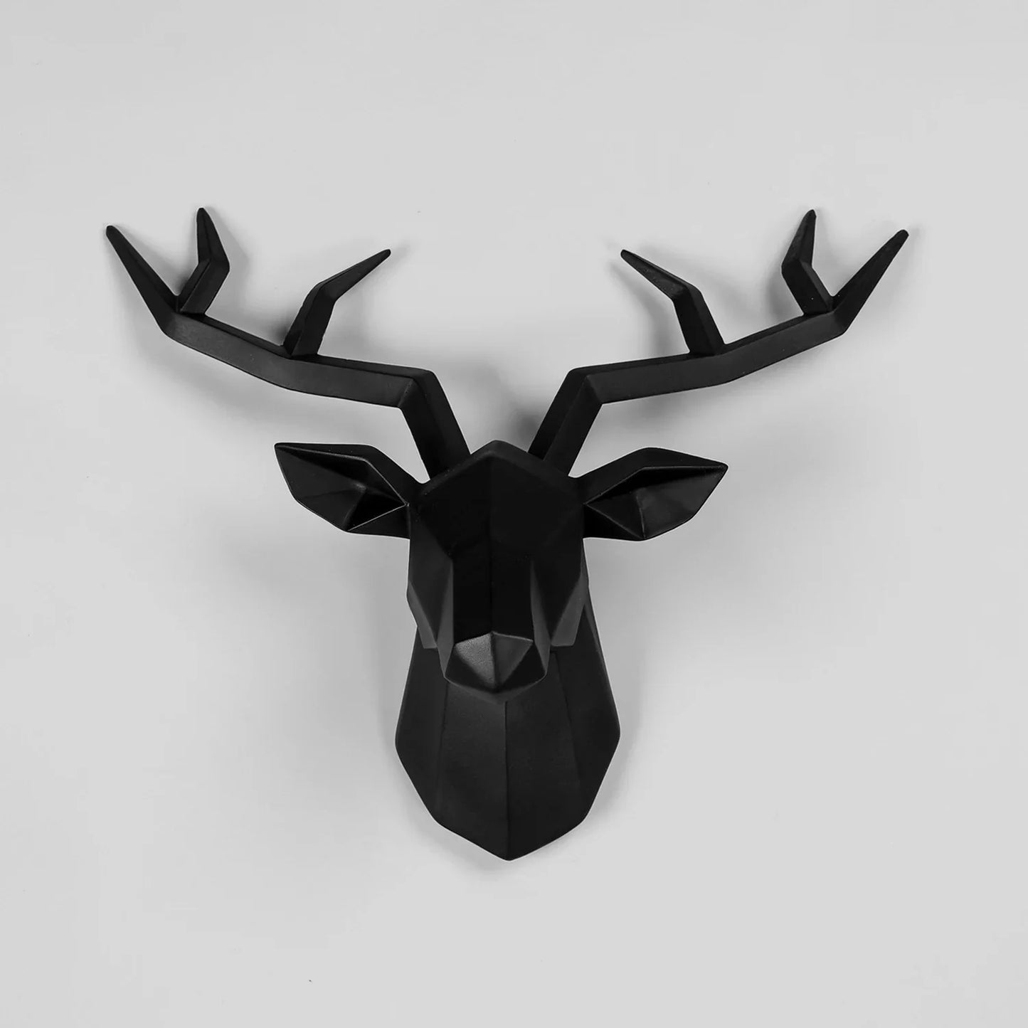 Escultura de cabeza de ciervo, estatua de animal, figuritas, adorno de pared, alce creativo, arte, cornamentas, estatuilla para decoración de oficina, montaje en pared