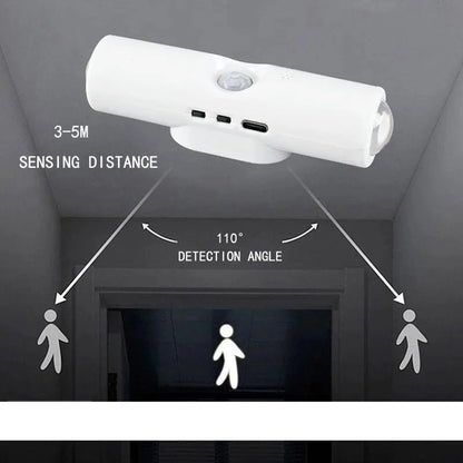 RGB Gradient Night Light | Motion Sensor Rechargeable Wall Lamp