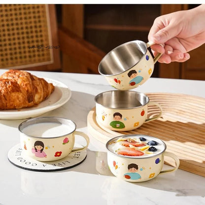 Kids Stainless Steel Cup | Anti-Scalding Mini Mug for Toddlers