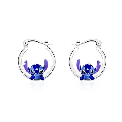 925 Silver Cartoon Duck and Teddy Bear Earrings | Cute Animal Stud Earrings for Women