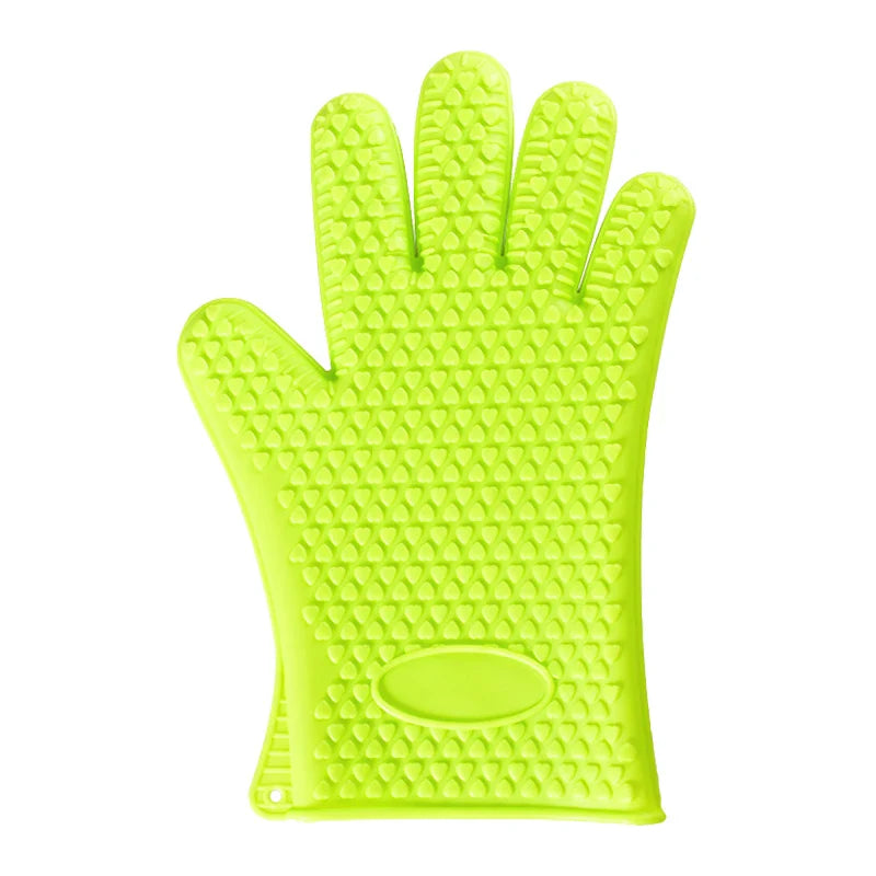 Manique en silicone | Gants résistants à la chaleur avec protection complète des doigts et des poignets