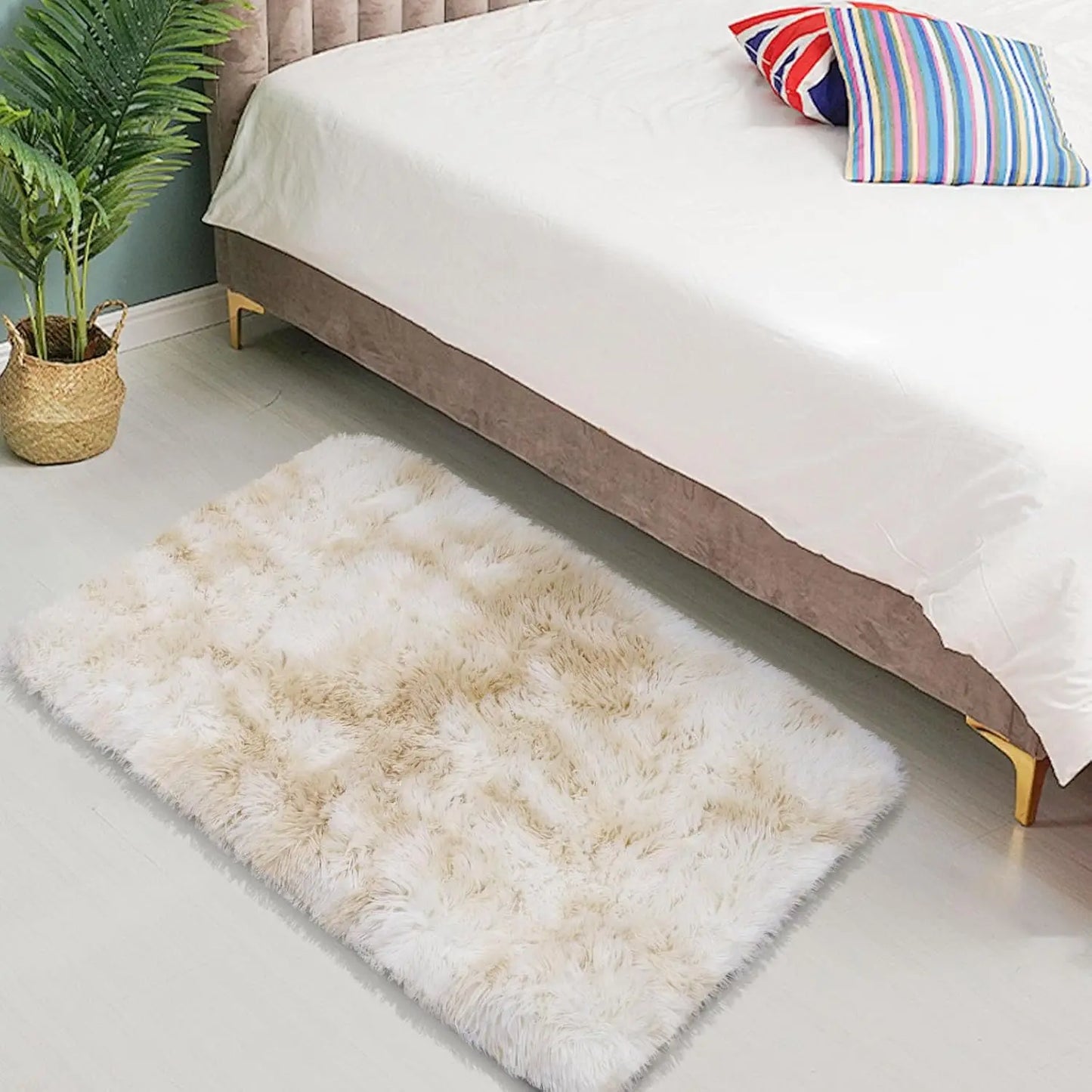 VIKAMA 40*60 Paillasson Tapis de bienvenue Tapis doux pour salon Tapis de chambre Tapis de sol doux et chaud pour l'hiver Tapis de chambre Décoration de la maison