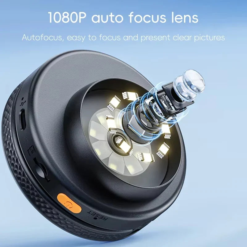 500X Digital Microscope 2 Inch IPS Screen Handheld Magnifier with LED