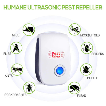 Ultrasonic Pest Repeller | Electronic Electromagnetic Mosquito and Rodent Control Device
