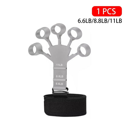 Fortalecedor de Dedos de 6 Niveles | Entrenador de Agarre Manual de Silicona para Guitarra y Deportes