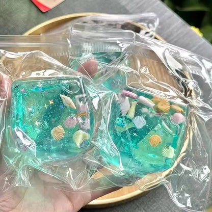 2026 Adults Squishy Ocean Blocks Stress Balls | Autism Sensory Toys for Anxiety Relief Fidget Gifts