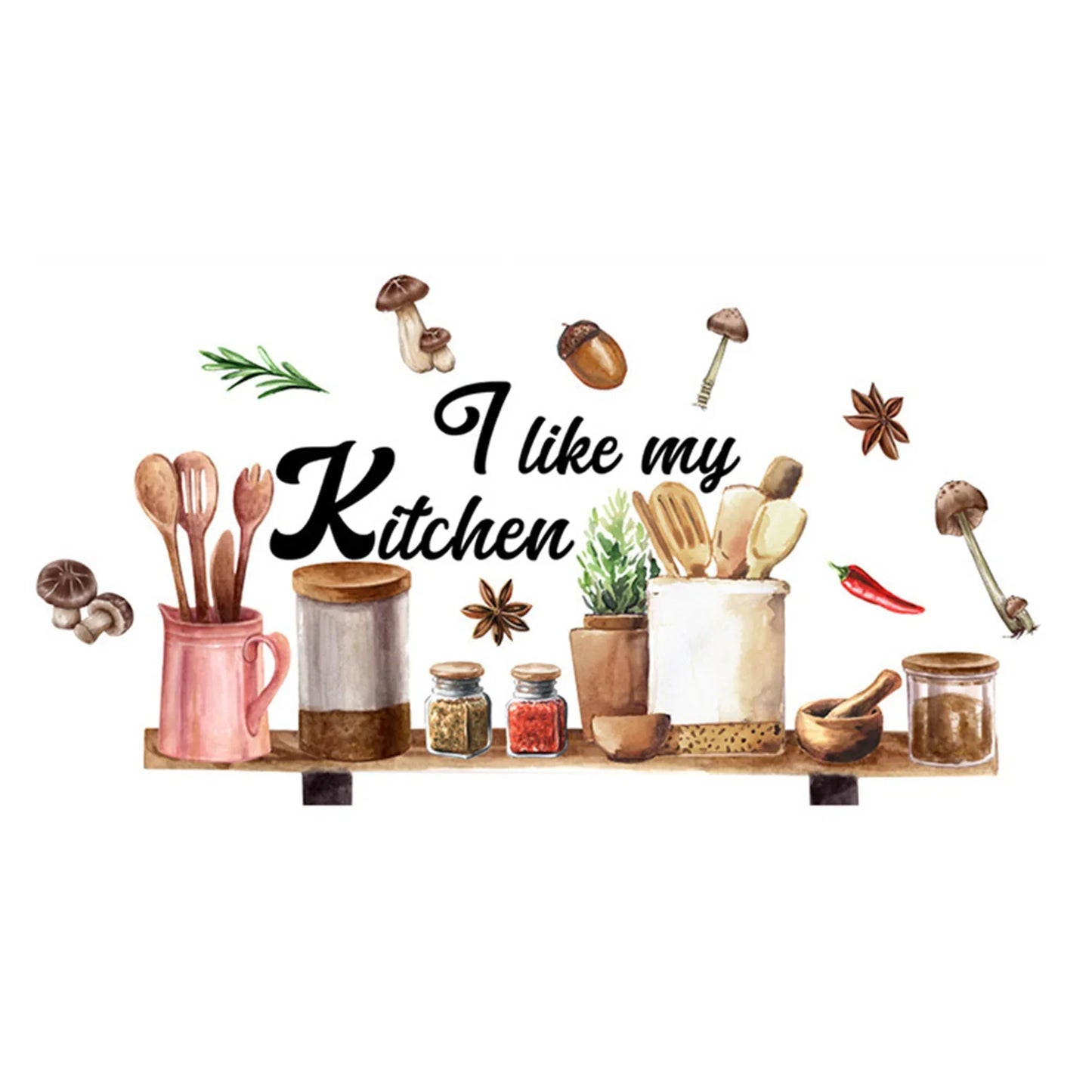 Removable Flower and Butterfly Wall Stickers | Waterproof PVC Wall Decals for Kitchen and Dining Room
