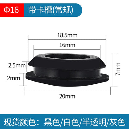 Bouchons en caoutchouc de silicone solide de 2 mm à 16 mm, couvercle de type T, joint à enclenchement, capuchons d'obturation, bouchon d'étanchéité