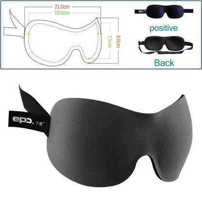 3D Breathable Sleep Mask | Light Blocking Eye Cover for Travel