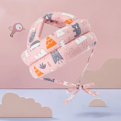 Baby Anti-Fall Hat | Toddler Protective Head Cap with Cute Cartoon Design