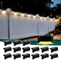 Outdoor Solar Deck Lights – Waterproof LED Fence & Step Lamps for Yard & Pathway