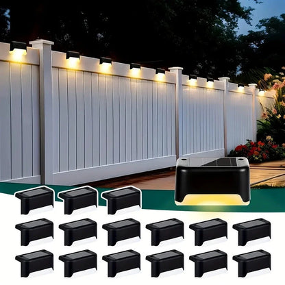 Outdoor Solar Deck Lights – Waterproof LED Fence & Step Lamps for Yard & Pathway