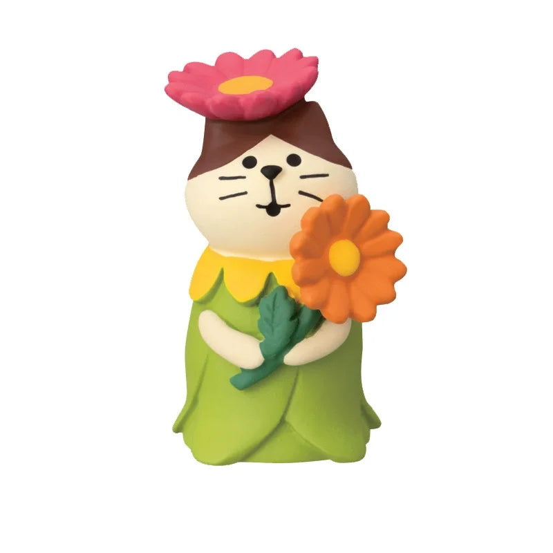 Figura de Zakka de boda de gato lindo, novia, cochecito de bebé, modelo de resina, miniaturas, adornos para pastel, manualidades, accesorios de escritorio