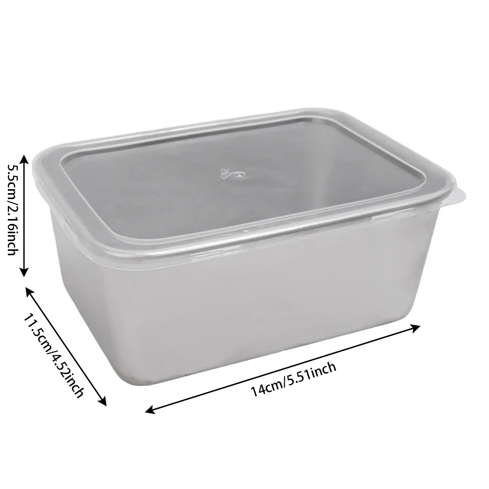 304 Stainless Steel Airtight Food Storage Container | Lunch Bento Box with Lid