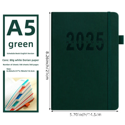 365 Day One Page Per Day 2025 New Calendar Log for Self Discipline and Time Management with 400 Pages
