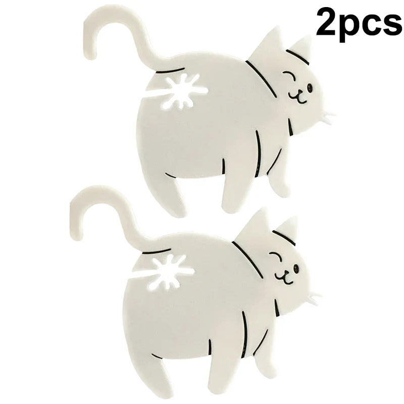 2pcs 3D Cat Butt Bread Bag Clip | Novelty Kitchen Gadget for Sealing Snack Bags