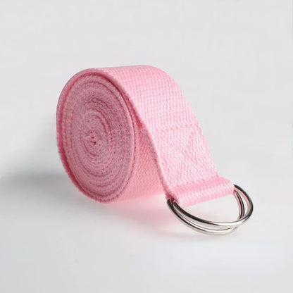 Yoga Strap with D Ring Buckle | Adjustable Stretching Belt for Flexibility