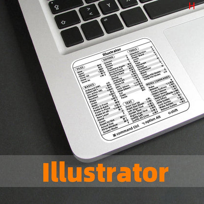 Windows PC Keyboard Shortcut Sticker | Reference Guide for Laptop Desktop