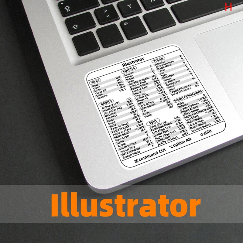 Windows PC Keyboard Shortcut Sticker | Quick Reference Decal for Laptop Desktop