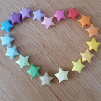 Origami Lucky Star Paper Strips Kit | DIY Folding Craft for Wish Decorations