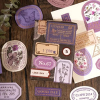 Vintage Label Stickers for DIY Crafts | 40-Piece Retro Collection