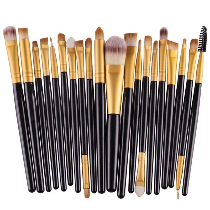 20-Piece Eye Makeup Brush Set | Complete Eye Shadow & Eyeliner Tools